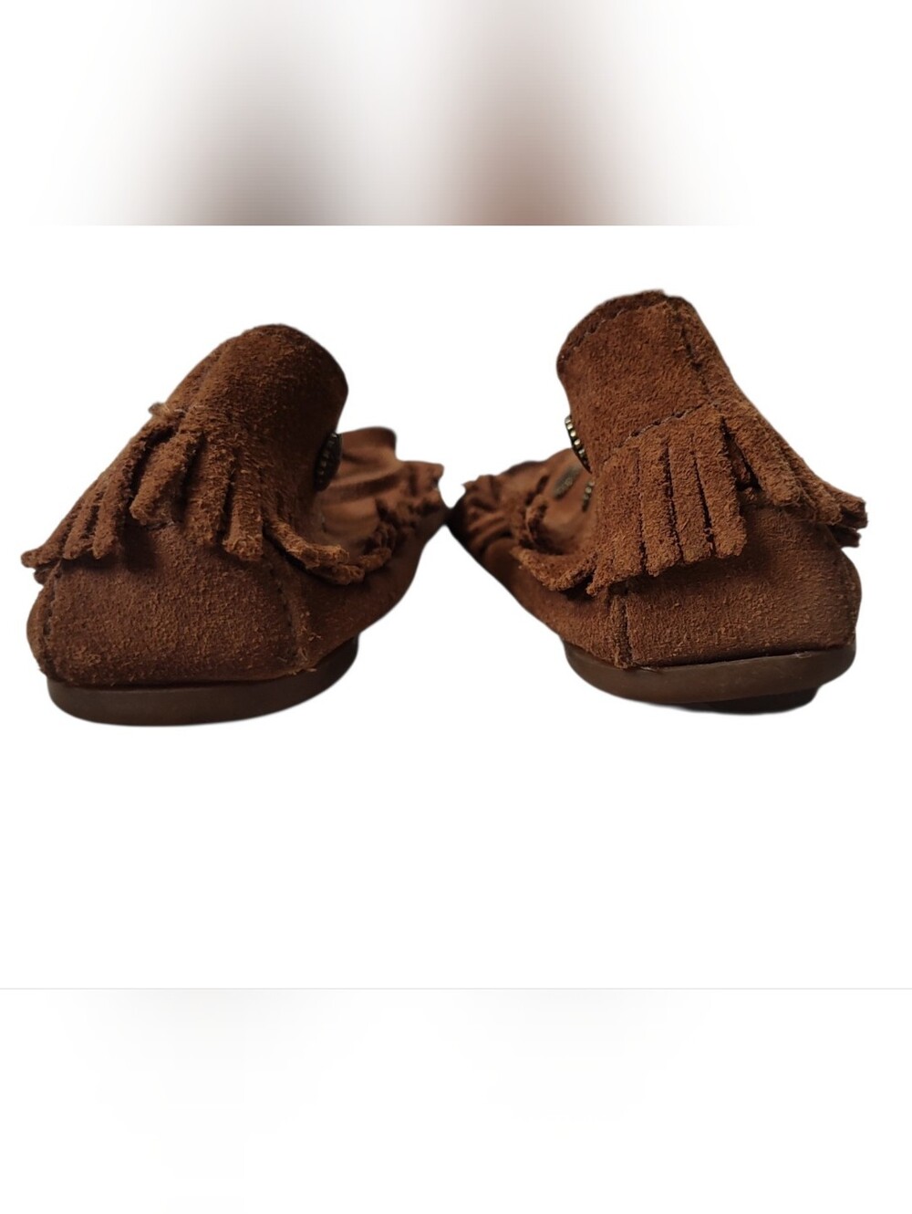 Minnetonka Women's Deerskin Softsole Moccasins Size 8 - Picture 6 of 10